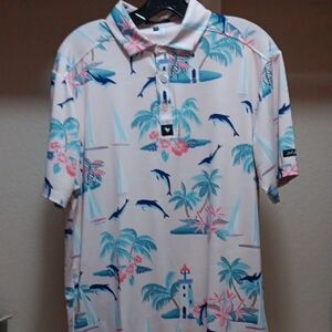 Bad Birdie Pink Dolphin Men's Shirt